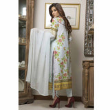Zmaria Embroidered Lawn Un-Stitched Suit - 4A, Women, 3Pcs Shalwar Suit, ZS Textiles, Chase Value