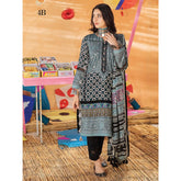 Monsoon Printed Lawn 3 Pcs Un-Stitched Suit Vol 1 - 4-B, Women, 3Pcs Shalwar Suit, Al-Zohaib Textiles, Chase Value