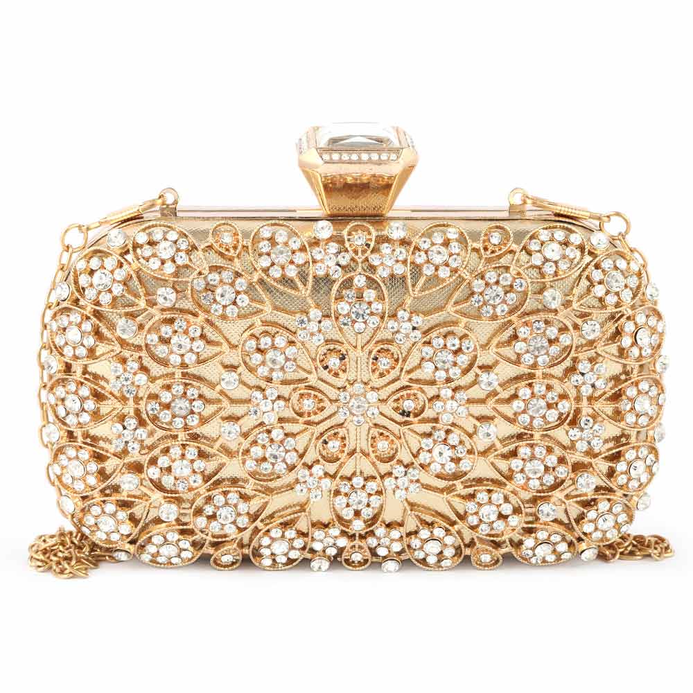 Women's Bridal Clutch (5117) - Gold, Women, Clutches, Chase Value, Chase Value
