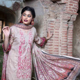 RASHID Mehar Printed Embroidered Karandi unstitched 3pc Suit, Women, 3Pcs Shalwar Suit, Rashid Textiles, Chase Value