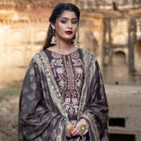 RASHID Mehar Printed Embroidered Karandi unstitched 3pc Suit, Women, 3Pcs Shalwar Suit, Rashid Textiles, Chase Value