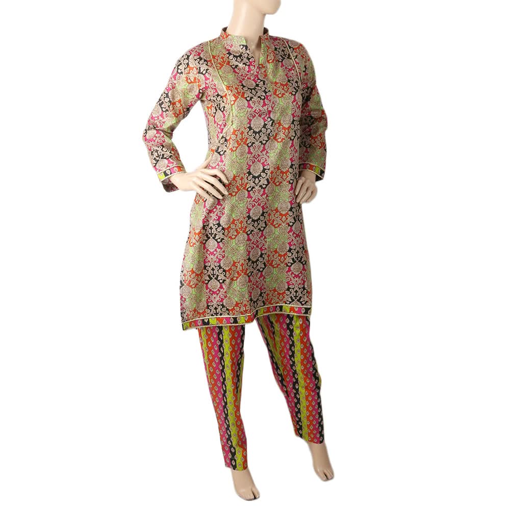 Mahnoor Printed Cotton 2 Pcs Un-Stitched Suit - 5 B, Women, 2Pcs Shalwar Suit, United Textiles, Chase Value