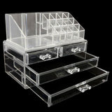 Acrylic Cosmetic Makeup Organizer Storage Box - White, Home & Lifestyle, Storage Boxes, Chase Value, Chase Value