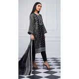 Salina Black & White Printed Lawn 3 Piece Un-Stitched Suit - 05, Women, 3Pcs Shalwar Suit, Regalia Textiles, Chase Value