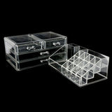 Acrylic Cosmetic Makeup Organizer Storage Box - White, Home & Lifestyle, Storage Boxes, Chase Value, Chase Value