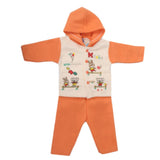 Newborn Boy Full Sleeves Polar Hooded Suit - Peach, Kids, NB Boys Sets And Suits, Chase Value, Chase Value