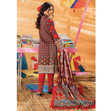 Monsoon Printed Lawn 3 Pcs Un-Stitched Suit Vol 1 - 5-A, Women, 3Pcs Shalwar Suit, Al-Zohaib Textiles, Chase Value