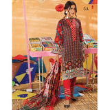 Monsoon Printed Lawn 3 Pcs Un-Stitched Suit Vol 1 - 5-A, Women, 3Pcs Shalwar Suit, Al-Zohaib Textiles, Chase Value