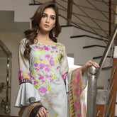Zmaria Embroidered Lawn Un-Stitched Suit - 5B, Women, 3Pcs Shalwar Suit, ZS Textiles, Chase Value