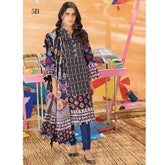 Monsoon Printed Lawn 3 Pcs Un-Stitched Suit Vol 1 - 5-B, Women, 3Pcs Shalwar Suit, Al-Zohaib Textiles, Chase Value