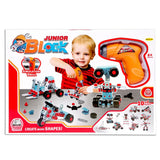 Block & Tool Set 10 in 1 - Orange, Kids, Educational Toys, Chase Value, Chase Value