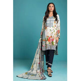 Sahil Printed Linen 3 Pieces Un-Stitched Suit - 06, Women, 3Pcs Shalwar Suit, ZS Textiles, Chase Value