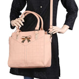 Women's Handbag 2 Pcs (6014) - Pink, Women, Bags, Chase Value, Chase Value