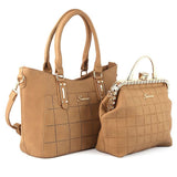 Women's Handbag 2 Pcs (6015) - Khaki, Women, Bags, Chase Value, Chase Value