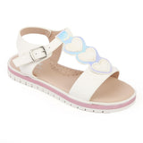Girls Fancy Sandal (61710) - White, Kids, Girls Sandals, Chase Value, Chase Value