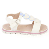 Girls Fancy Sandal (61710) - White, Kids, Girls Sandals, Chase Value, Chase Value