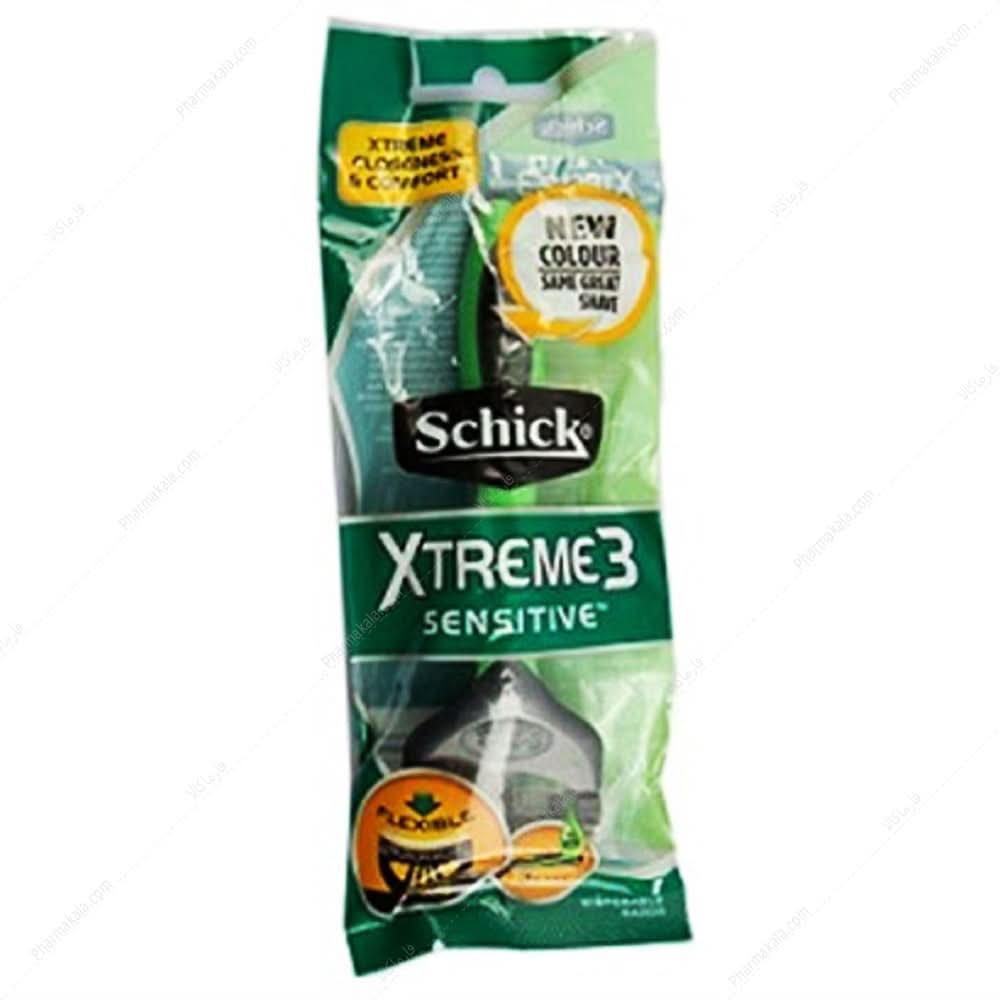 Schick Xtreme 3 1P Sensitive Close & Comfortable Flexible, BEAUTY & PERSONAL CARE, RAZOR AND CARTRIDGES, Chase Value, Chase Value