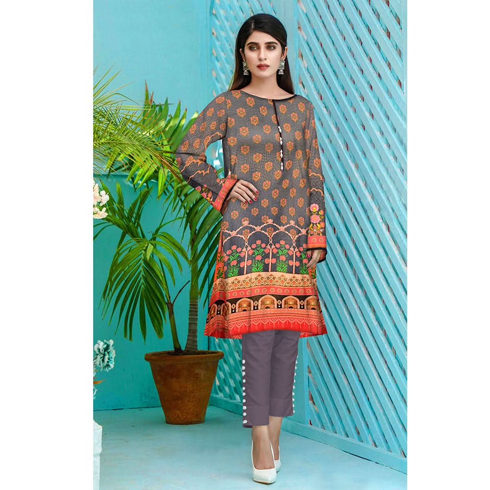 Anchal Digital Printed Masoori Un-Stitched Kurti - 06, Women, Unstitched Kurti, Ulfat Textile, Chase Value