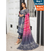 Anum Classic Printed Lawn 3 Pcs Un-Stitched Suit V 5 - 7-C, Women, 3Pcs Shalwar Suit, Al-Zohaib Textiles, Chase Value