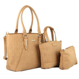 Women's Handbag 3 Pcs (7713) - Khaki, Women, Bags, Chase Value, Chase Value