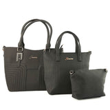 Women's Handbag 3 Pcs (785) - Black, Women, Bags, Chase Value, Chase Value