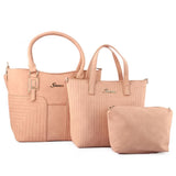 Women's Handbag 3 Pcs (785) - Pink, Women, Bags, Chase Value, Chase Value