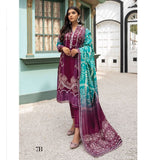 Anum Classic Printed Lawn 3 Pcs Un-Stitched Suit V 5 - 7-B, Women, 3Pcs Shalwar Suit, Al-Zohaib Textiles, Chase Value