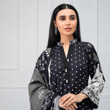 Salina Black & White Printed Lawn 3 Piece Un-Stitched Suit - 07, Women, 3Pcs Shalwar Suit, Regalia Textiles, Chase Value