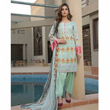 Zmaria Embroidered Lawn Un-Stitched Suit - 7A, Women, 3Pcs Shalwar Suit, ZS Textiles, Chase Value