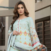 Zmaria Embroidered Lawn Un-Stitched Suit - 7A, Women, 3Pcs Shalwar Suit, ZS Textiles, Chase Value