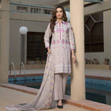 Zmaria Embroidered Lawn Un-Stitched Suit - 7B, Women, 3Pcs Shalwar Suit, ZS Textiles, Chase Value