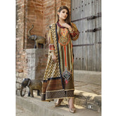 Monsoon Printed Lawn 3 Pcs Un-Stitched Suit Vol 2 - 8-C, Women, 3Pcs Shalwar Suit, Al-Zohaib Textiles, Chase Value
