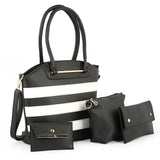 Women's Handbag 4 Pcs (836) - Black, Women, Bags, Chase Value, Chase Value