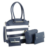 Women's Handbag 4 Pcs (836) - Navy Blue, Women, Bags, Chase Value, Chase Value