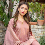 RA PEACH Jacquard Baroshia unstitched 3pc Suit, Women, 3Pcs Shalwar Suit, Chase Value, Chase Value