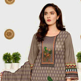 Tehzeeb Digital Printed Cambric 3Pcs Unstitched Suit V2 - 8, Women, 3Pcs Shalwar Suit, Ulfat Textile, Chase Value