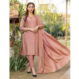 RA PEACH Jacquard Baroshia unstitched 3pc Suit, Women, 3Pcs Shalwar Suit, Chase Value, Chase Value