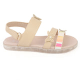 Girls Fancy Sandal (92705) - Beige, Kids, Girls Sandals, Chase Value, Chase Value