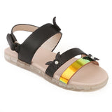 Girls Fancy Sandal (92705) - Black, Kids, Girls Sandals, Chase Value, Chase Value