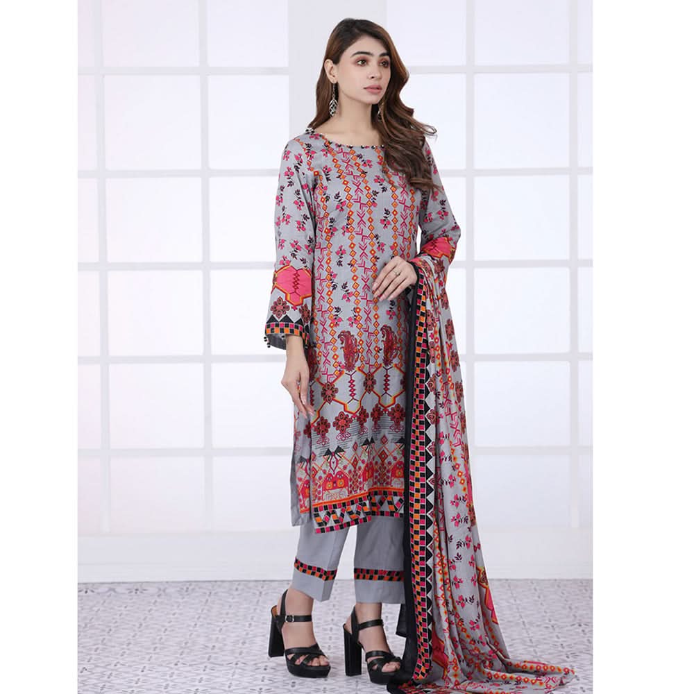 Sahil Printed Lawn Unstitched 3Pc Suit, Women, 3Pcs Shalwar Suit, ZS Textiles, Chase Value