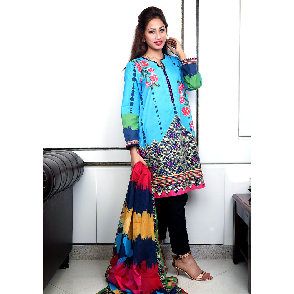 Eminent Lawn Unstitched 2Pcs Suit - V2-11, Women, 2Pcs Shalwar Suit, Eminent, Chase Value