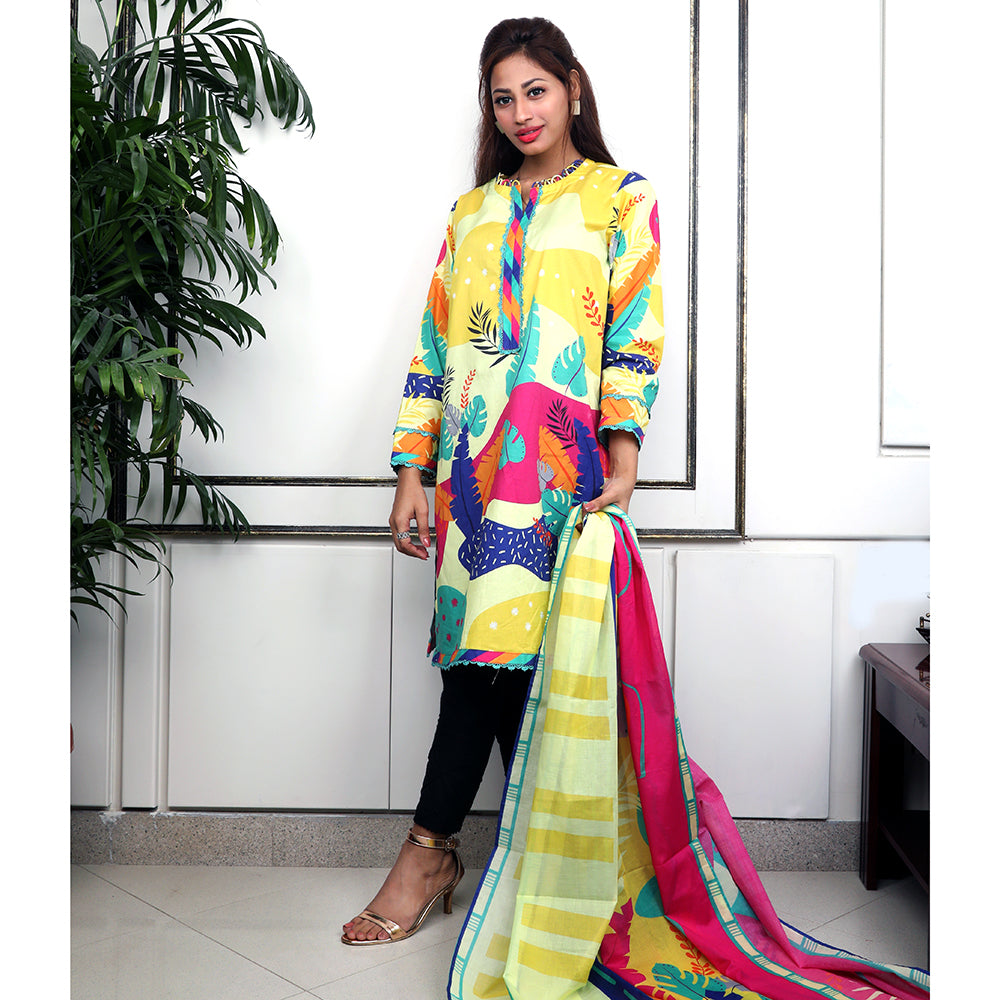 Eminent Lawn Unstitched 2Pcs Suit - V2-14, Women, 2Pcs Shalwar Suit, Eminent, Chase Value