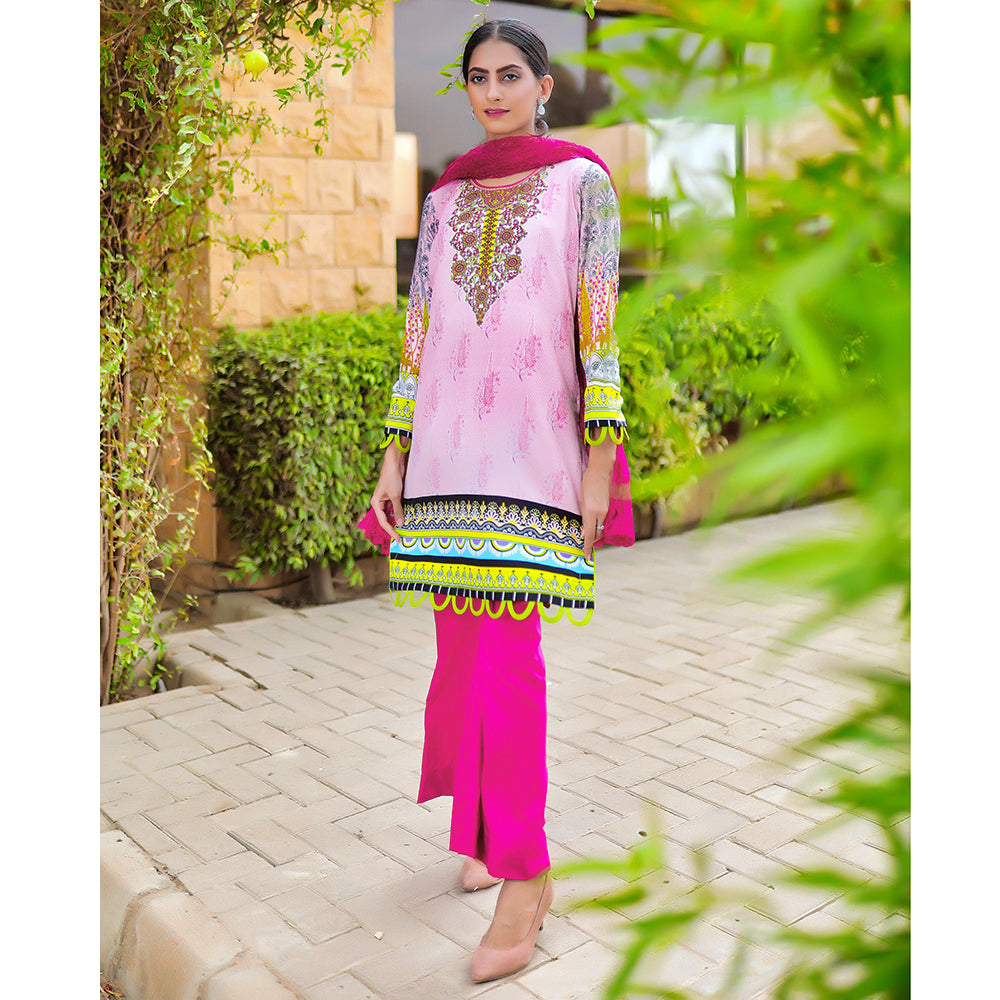 Malai Unstitched 3Pcs Suit - V-4-6, Women, 3Pcs Shalwar Suit, Chase Value, Chase Value