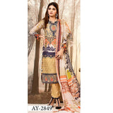 Floriani Viscose ChickenKari Embroidered Unstitched 3Pcs Suit - AY-2849, Women, 3Pcs Shalwar Suit, Rana Arts, Chase Value