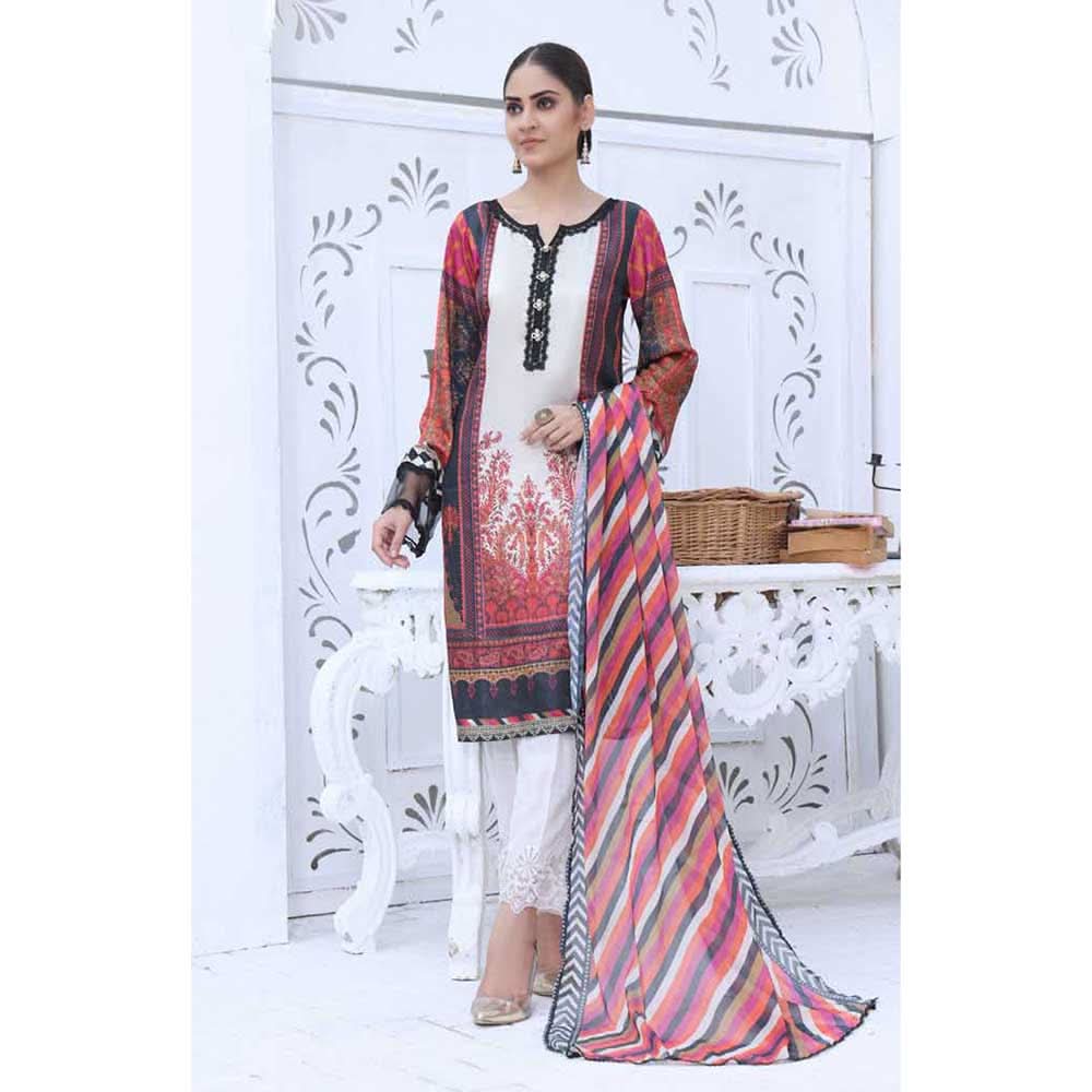 Revishen Sharlmoze Silk Unstitched 2Pcs Suit V1-12, Women, 2Pcs Shalwar Suit, Regalia Textiles, Chase Value