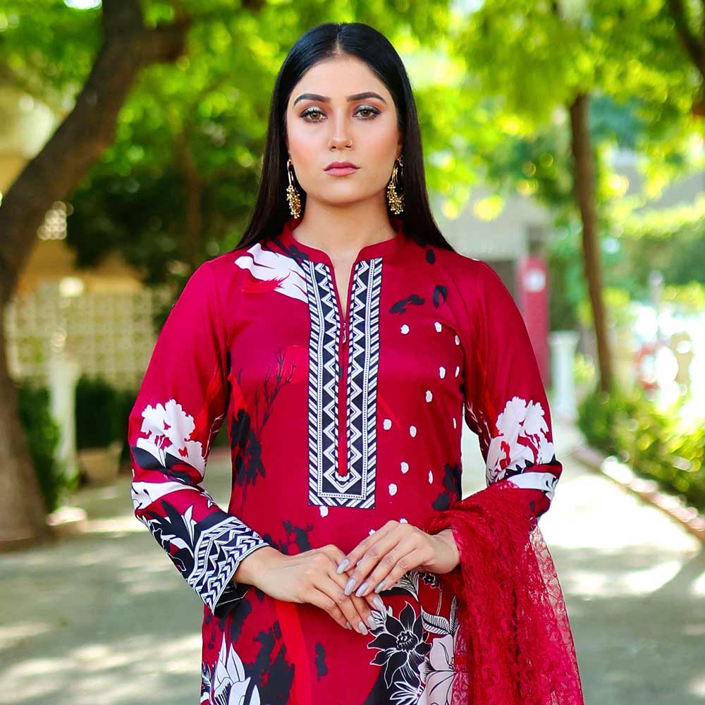 Sunaina Malai Unstitched 3Pcs Suit - 2, Women, 3Pcs Shalwar Suit, Chase Value, Chase Value