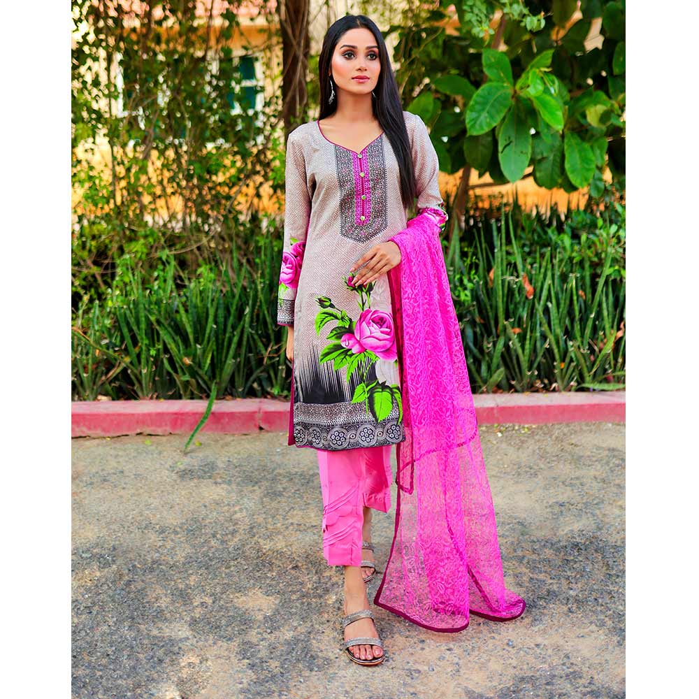 Sunaina Malai Unstitched 3Pcs Suit - 7, Women, 3Pcs Shalwar Suit, Chase Value, Chase Value