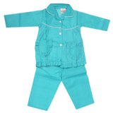 Girls Full Sleeves Night Suit - Sea Green, Kids, Girls Sets And Suits, Chase Value, Chase Value