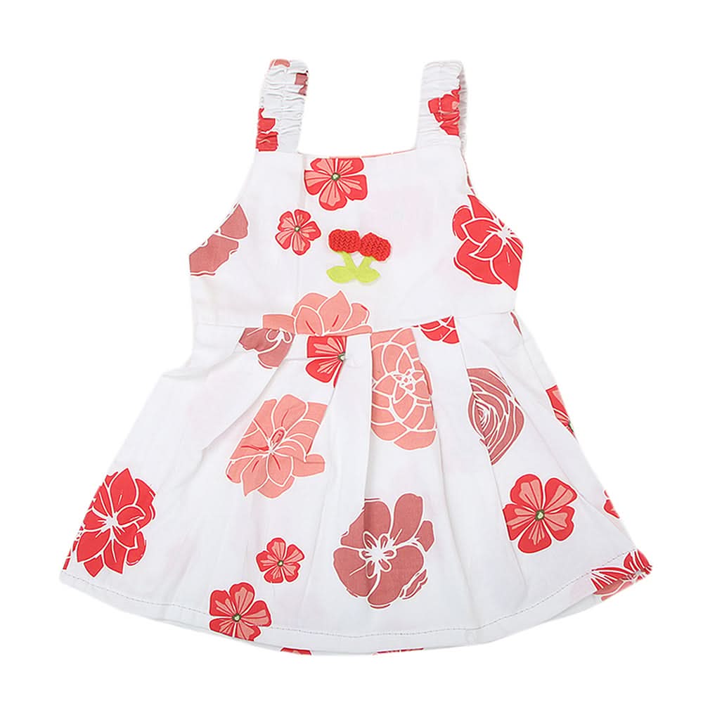 Newborn Girls Frock - Red, Kids, NB Girls Frocks, Chase Value, Chase Value
