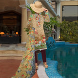 Khadde Printed Lawn 3 Piece Un-Stitched Suit - 01, Women, 3Pcs Shalwar Suit, United Textiles, Chase Value